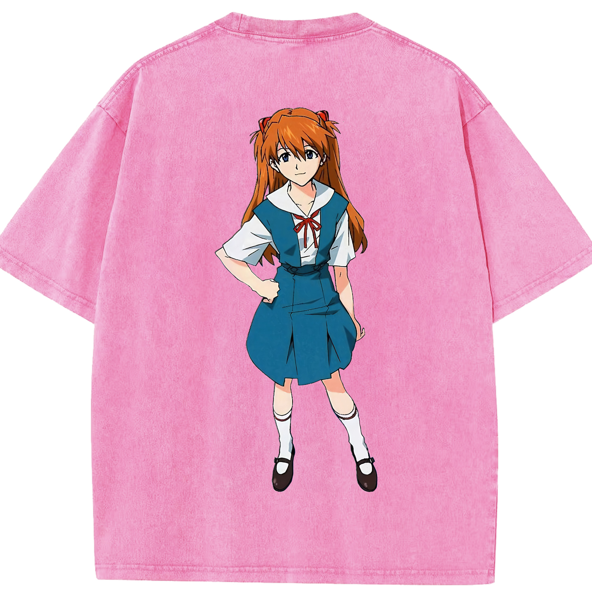 （画像用） EVA 新世紀エヴァンゲリオン 綿100% ヴィンテージ風 半袖Tシャツ（背面プリント）
